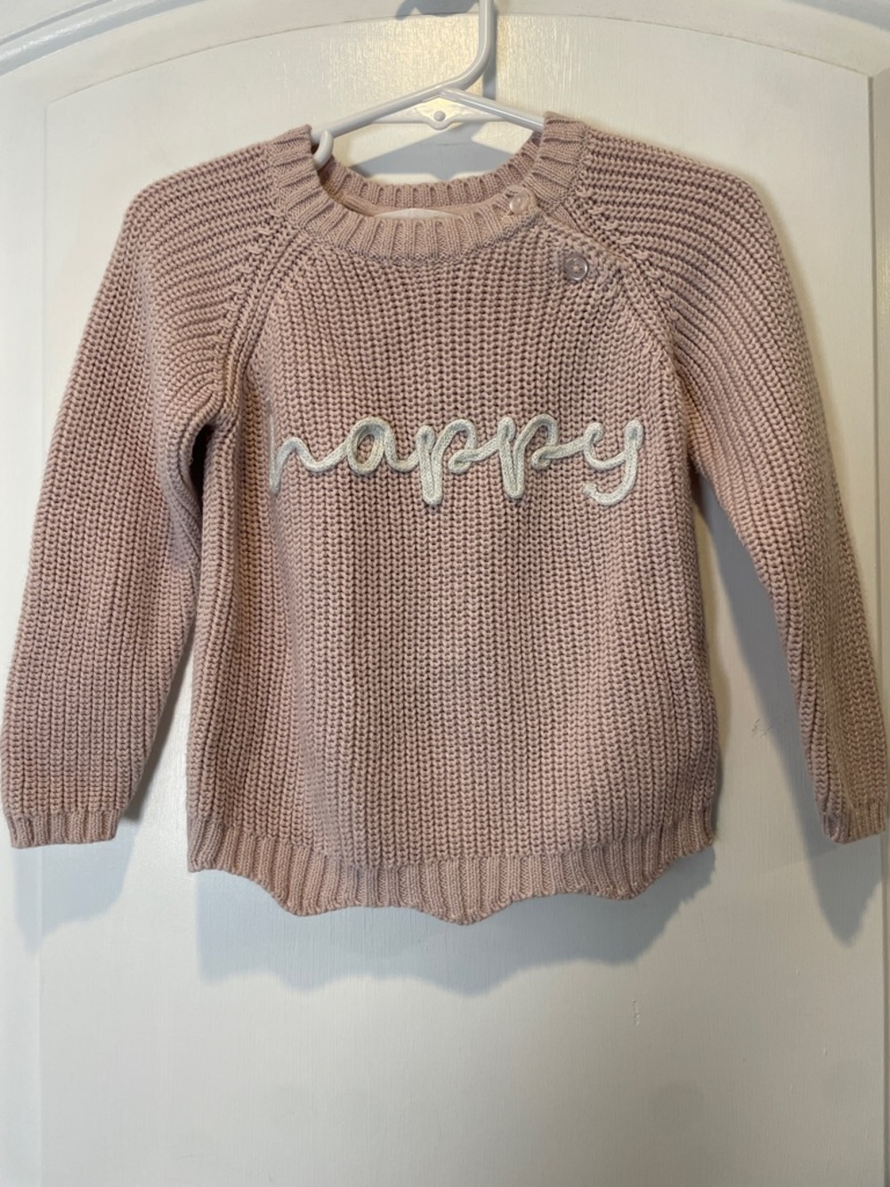 Adyson Parker Baby Pink 'Happy' Knit Sweater size 2T